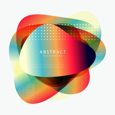 Renkli Soyut Özgeçmiş. Güzel zarif illüstrasyon, grafik sanat tasarımı 