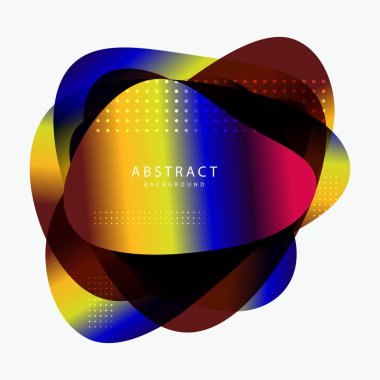 Renkli Soyut Özgeçmiş. Güzel zarif illüstrasyon, grafik sanat tasarımı 