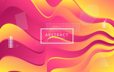 Renkli Soyut Özgeçmiş. Güzel zarif illüstrasyon, grafik sanat tasarımı 