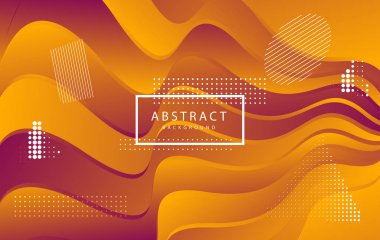 Renkli Soyut Özgeçmiş. Güzel zarif illüstrasyon, grafik sanat tasarımı 