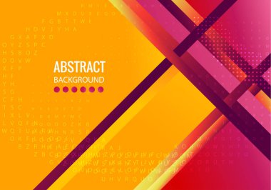 Renkli Soyut Özgeçmiş. Güzel zarif illüstrasyon, grafik sanat tasarımı 