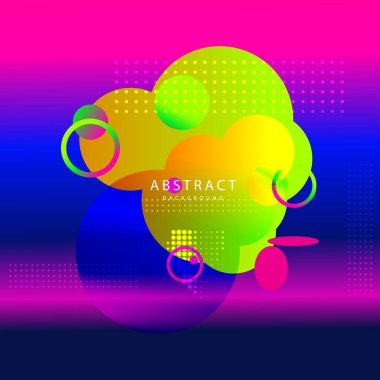 Renkli Soyut Özgeçmiş. Güzel zarif illüstrasyon, grafik sanat tasarımı 