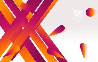 Renkli Soyut Özgeçmiş. Güzel zarif illüstrasyon, grafik sanat tasarımı 