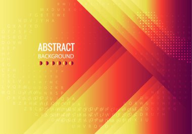 Renkli Soyut Özgeçmiş. Güzel zarif illüstrasyon, grafik sanat tasarımı 