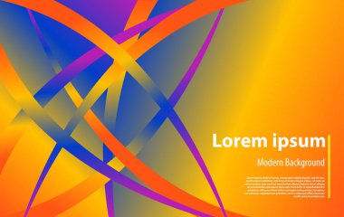 Renkli Soyut Özgeçmiş. Güzel zarif illüstrasyon, grafik sanat tasarımı 