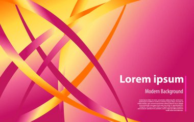 Renkli Soyut Özgeçmiş. Güzel zarif illüstrasyon, grafik sanat tasarımı 