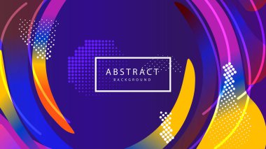 Renkli Soyut Özgeçmiş. Güzel zarif illüstrasyon, grafik sanat tasarımı 