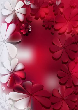 Çiçek Arkaplan Grafiği. Güzel zarif Illustration grafik sanat tasarımı