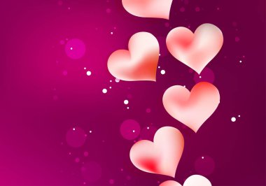 Sevgililer Günü arka plan renkli vektör illüstrasyon 