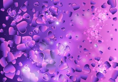 Sevgililer Günü arka plan renkli vektör illüstrasyon 