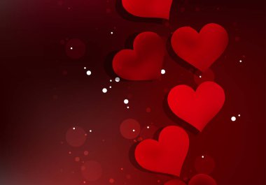 Sevgililer Günü arka plan renkli vektör illüstrasyon 