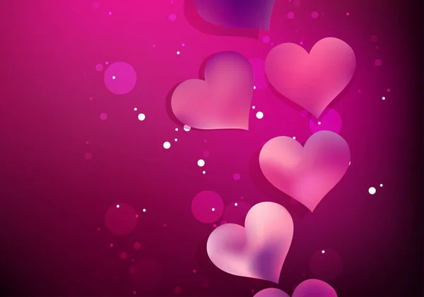 Colorful Vector Illustration Valentines Day Background — Stock Vector