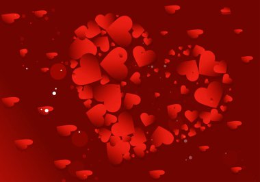 Sevgililer Günü arka plan renkli vektör illüstrasyon 