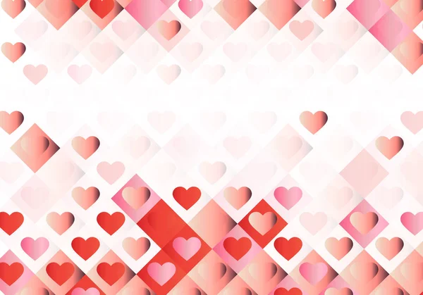 Illustration Vectorielle Colorée Fond Saint Valentin — Image vectorielle