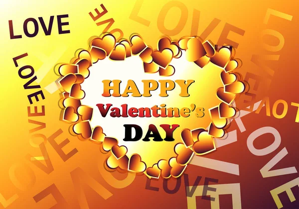 Kleurrijke Vector Illustratie Van Valentines Day Achtergrond — Stockvector