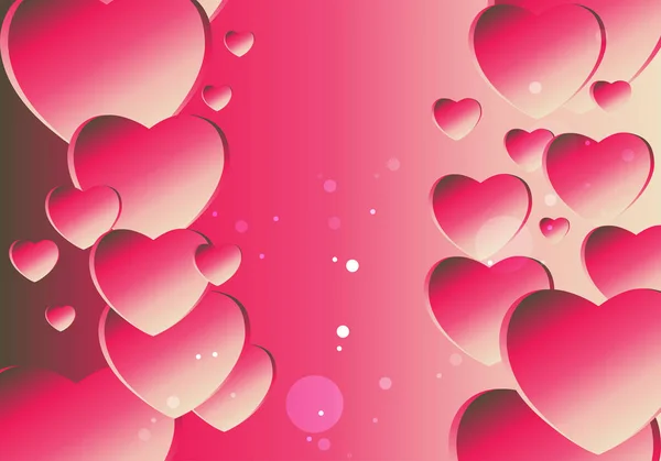 Colorful Vector Illustration Valentines Day Background — Stock Vector