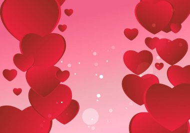Sevgililer Günü arka plan renkli vektör illüstrasyon 