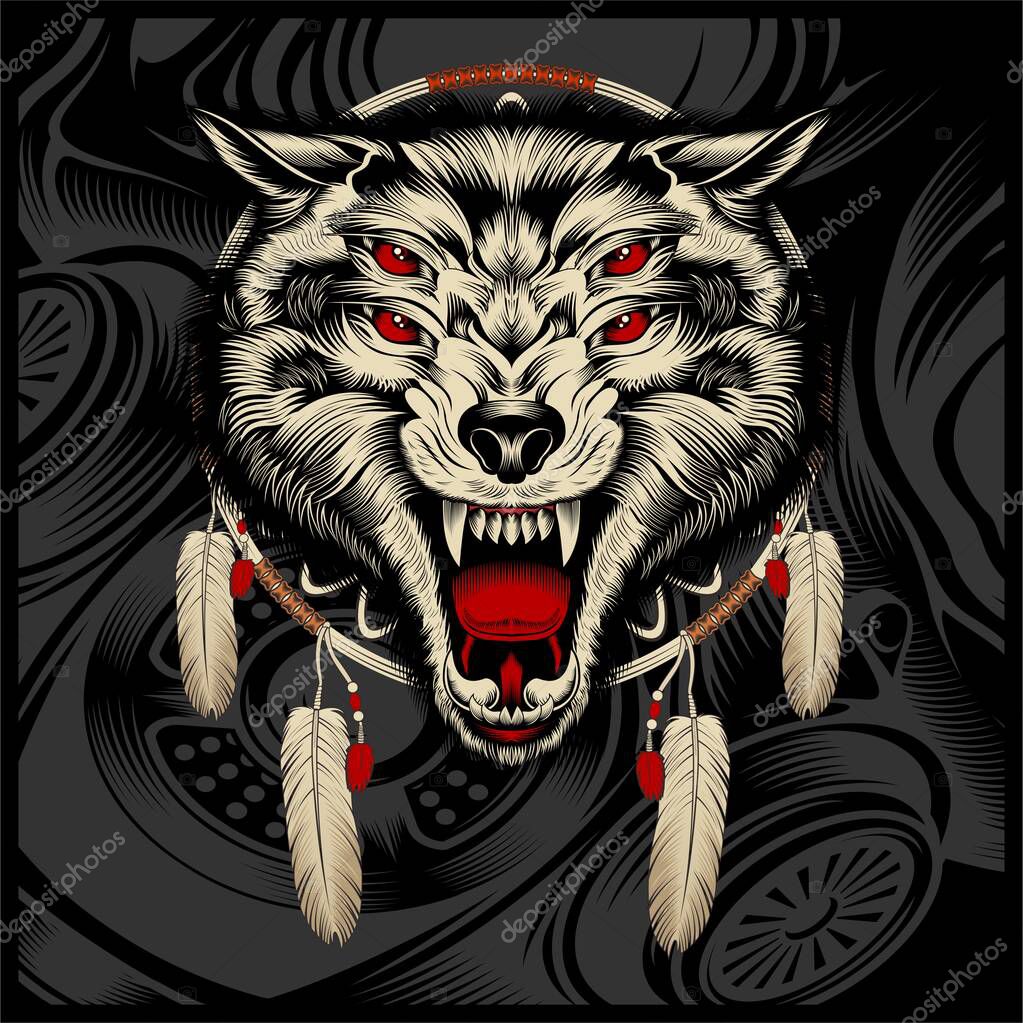 Skull mafia with gun hand drawing vector