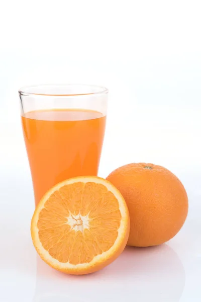 Pomarańczowy Owoc Szkło Bardzo Słodki — Zdjęcie stockowe