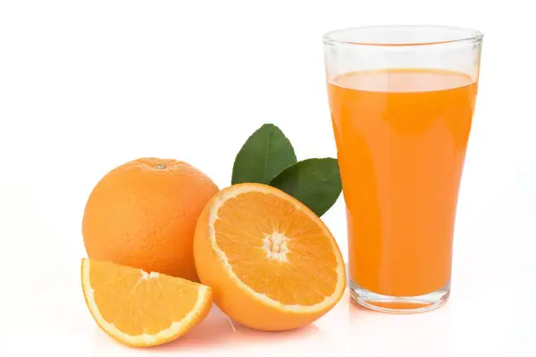 Orange Frukt Glas Mycket Söt — Stockfoto