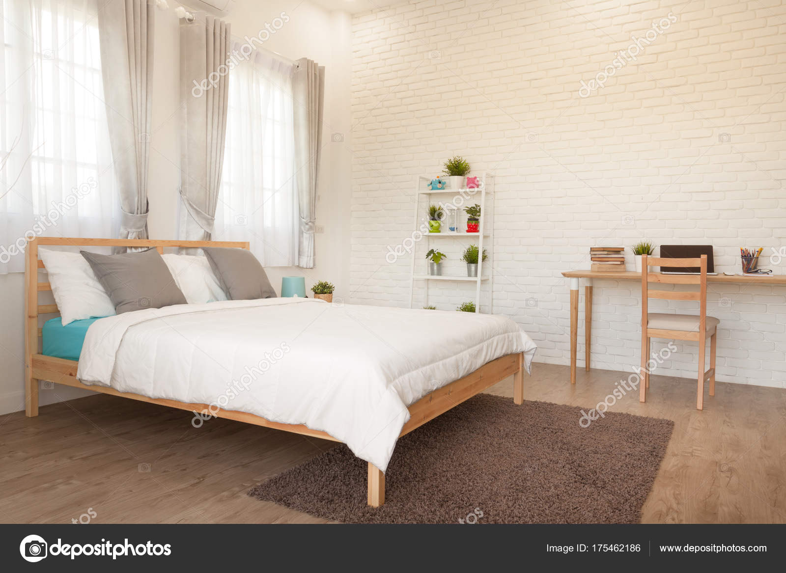 Hotel hálószoba lakberendezés. fehér hálószoba beállÃtás stúdió ... Hálószoba lakberendezés