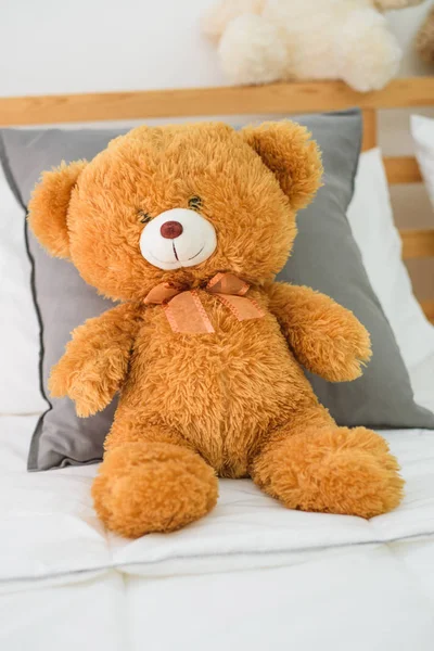 Teddy Urso Cama — Fotografia de Stock