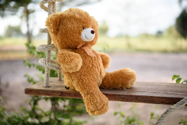 Teddy Bear Swing — Stock Photo, Image