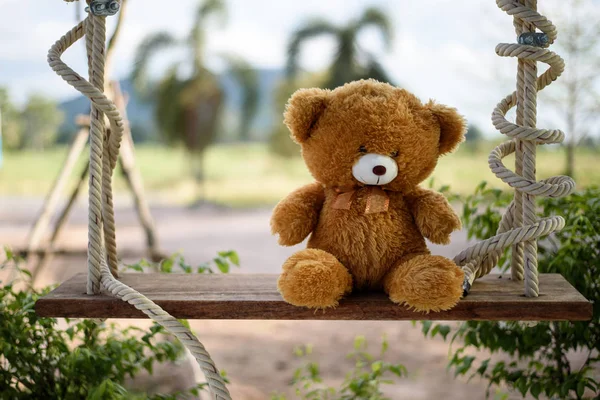 Teddy Bear Swing — Stock Photo, Image