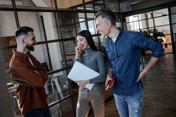 Teamwork Business People Going Regional Conference Working International Company Successful — Stock Photo, Image