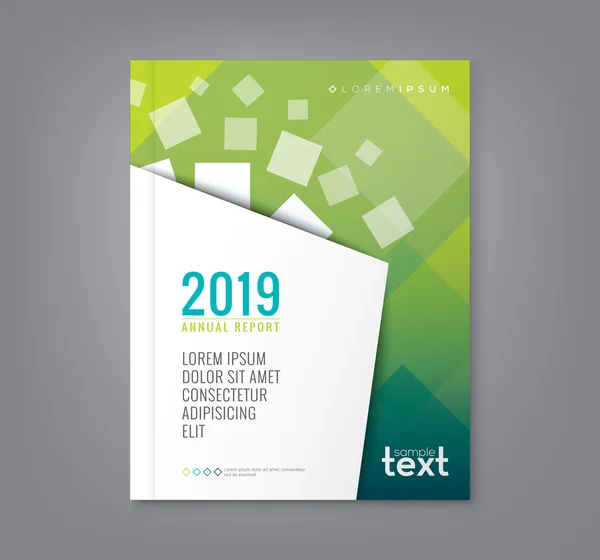 Abstract green background for business annual report book cover brochure flyer — ストックベクタ