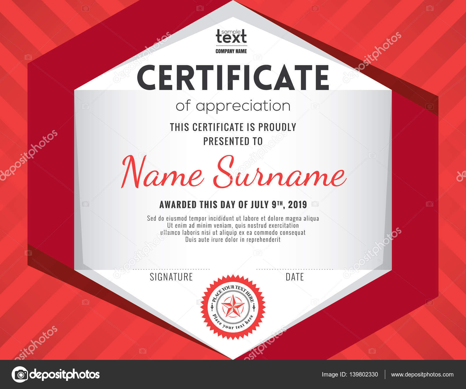 modern certificate design template modern certificate design template