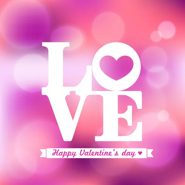 Älskar ordet Valentine och bröllop på rosa bakgrund — Stock vektor