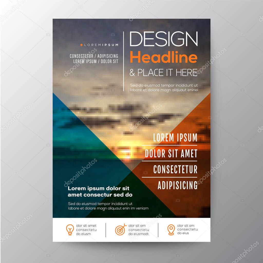 multi purpose template design for flyer leaflet poster brochure 