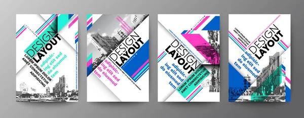 Çapraz ızgara Typography Design düzeni. Poster, Broşür, Flyer, Broşür için soyut arkaplan. — Stok Vektör