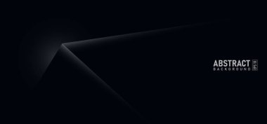Soyut siyah üçgen köşe kutusu arkaplanı
