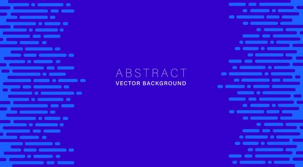 Blue Abstract Vector Background Dot Dash Line Horizontal Layout — Stock Vector