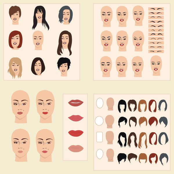      Collection of samples for changes in women's appearance