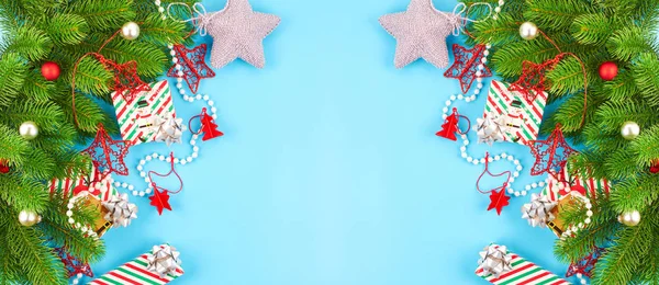 Kerstachtergrond voor de vakantie — Stockfoto