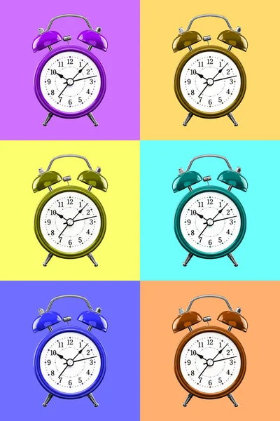 Alarme relógio analógico — Fotografia de Stock