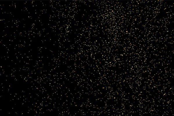 Texture Paillettes Isolée Sur Noir Fond Célébration Une Explosion Dorée — Image vectorielle