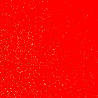 İzole kırmızı zemin üzerine altın glitter doku.