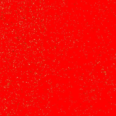 İzole kırmızı zemin üzerine altın glitter doku.