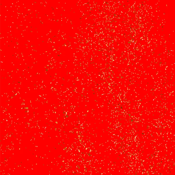 Gold glitter Textur isoliert auf rotem Hintergrund. — Stockvektor