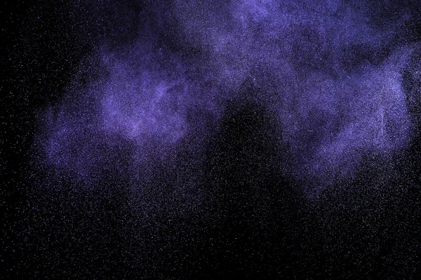 Purple powder explosion. — Stock Photo, Image