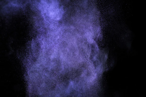 Purple powder explosion. — Stock Photo, Image