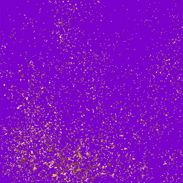 Textura de brillo dorado aislada sobre fondo púrpura . — Vector de stock
