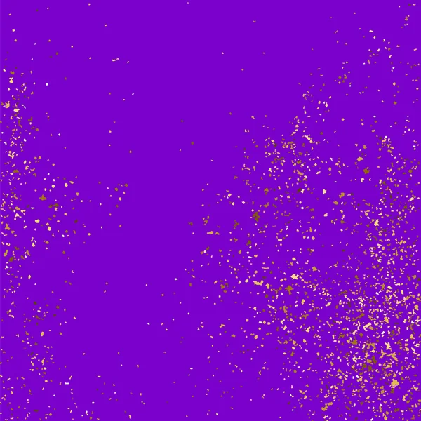 Texture glitter oro isolato su sfondo viola . — Vettoriale Stock