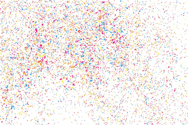 Colorida Explosión Confeti Textura Multicolor Abstracta Granulada Aislada Sobre Fondo — Vector de stock