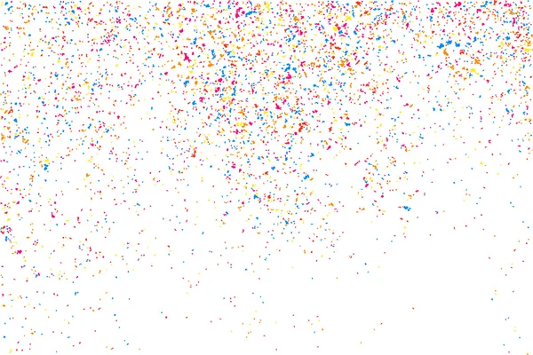 Explosion Colorée Confettis Texture Granuleuse Abstraite Multicolore Isolée Sur Fond — Image vectorielle