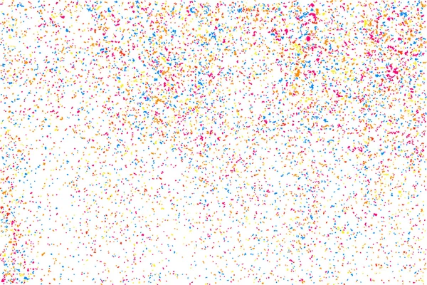 Красочный Взрыв Конфетти Зернистая Абстрактная Разноцветная Текстура Выделена Белом Фоне — стоковый вектор